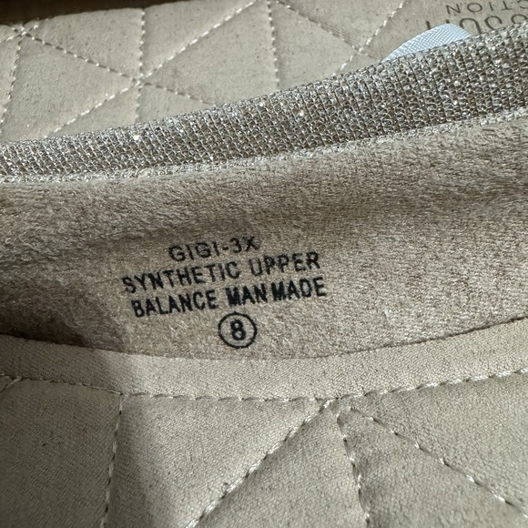 De Blossom Collection Gold Glitter Ballet Flats Shoes Size 8 Women Party - Picture 5 of 11